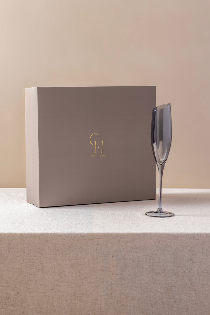 Slate Champagne Flutes-Set of 4