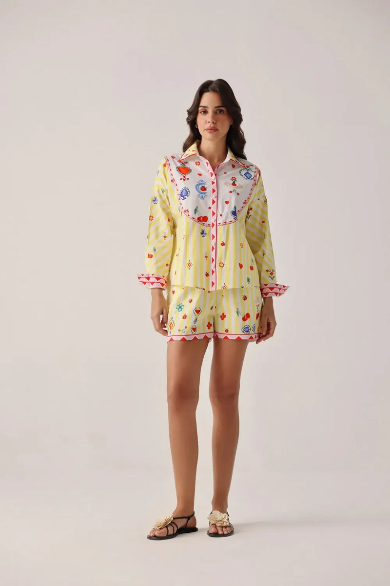 Celia Shirt - Tarot poplin by NOIB for women Worldwide