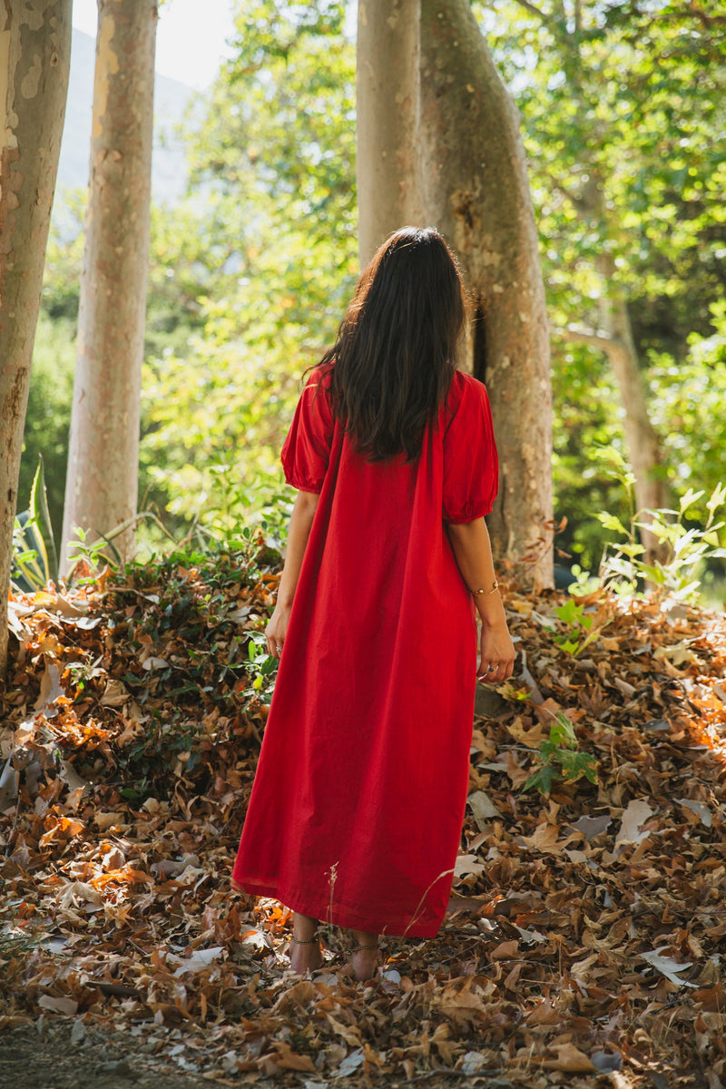 Central Park Dress — Red