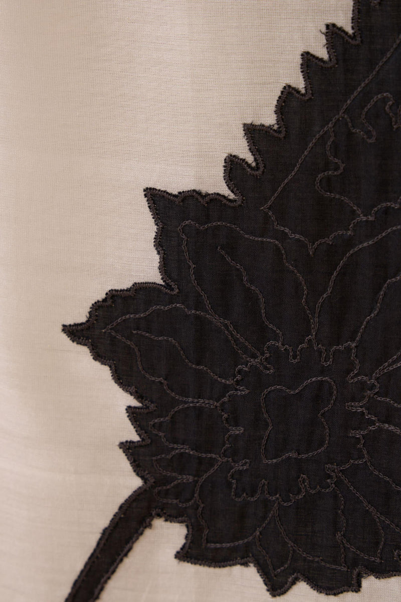 Cersei Paisley Embroidered Dress chanderi by The Summer House in black color for women Worldwide