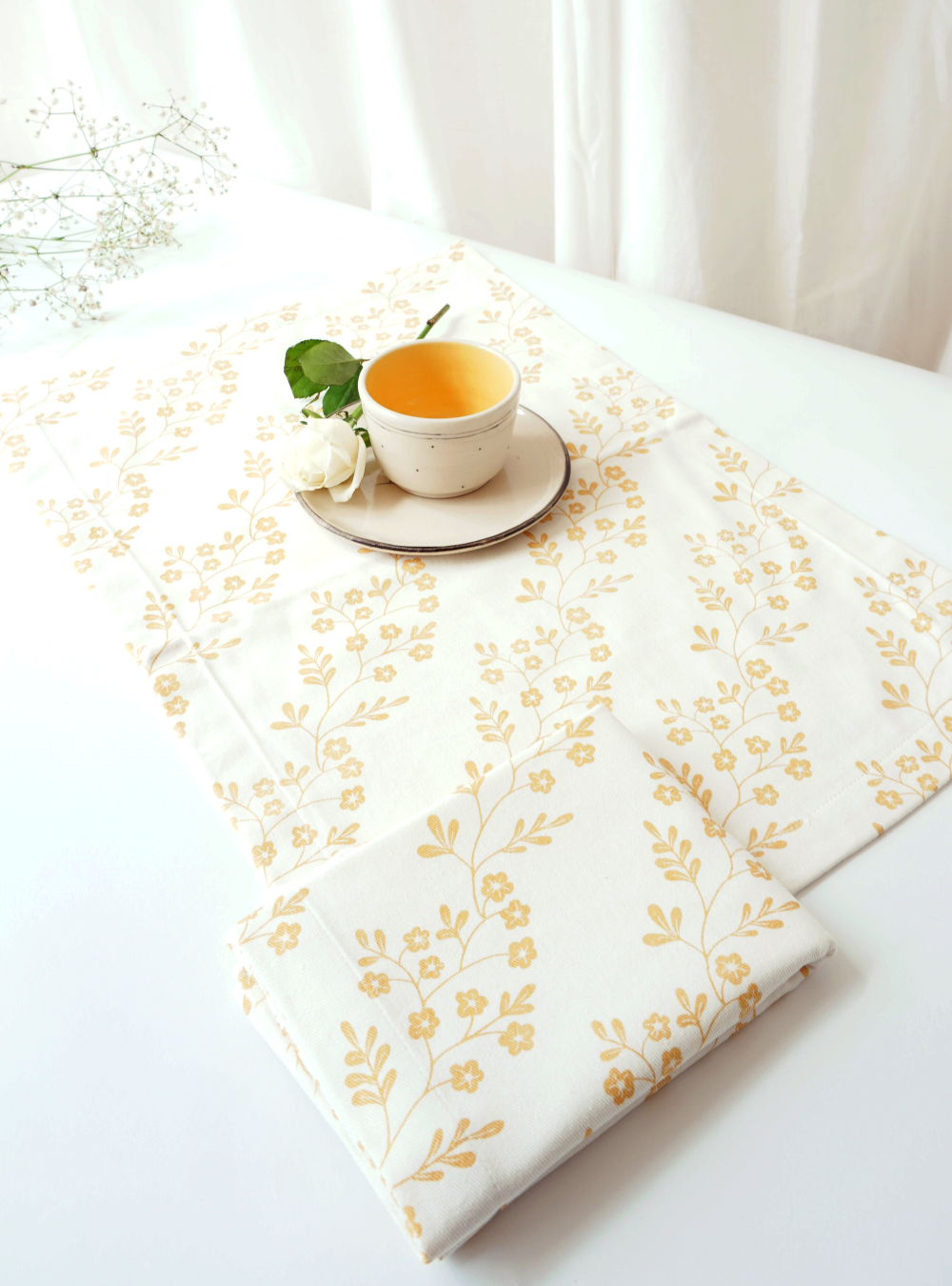 Chameli Tablemat, Yellow (Set of 4)