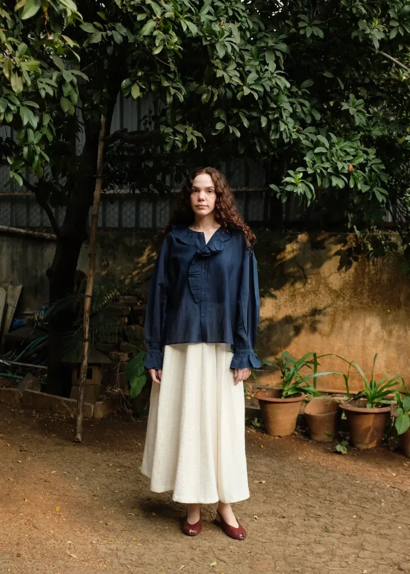 Charlotte - Indigo silk by MASON AND MILL for women Worldwide