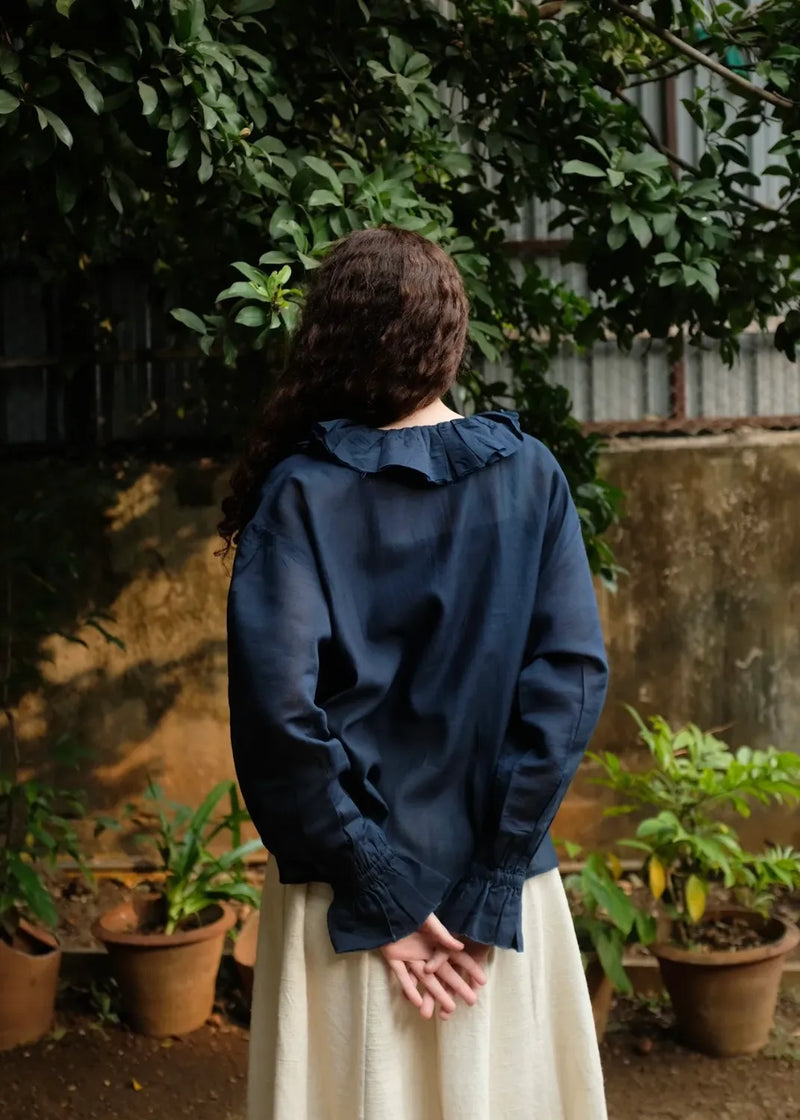 Charlotte - Indigo silk by MASON AND MILL for women Worldwide
