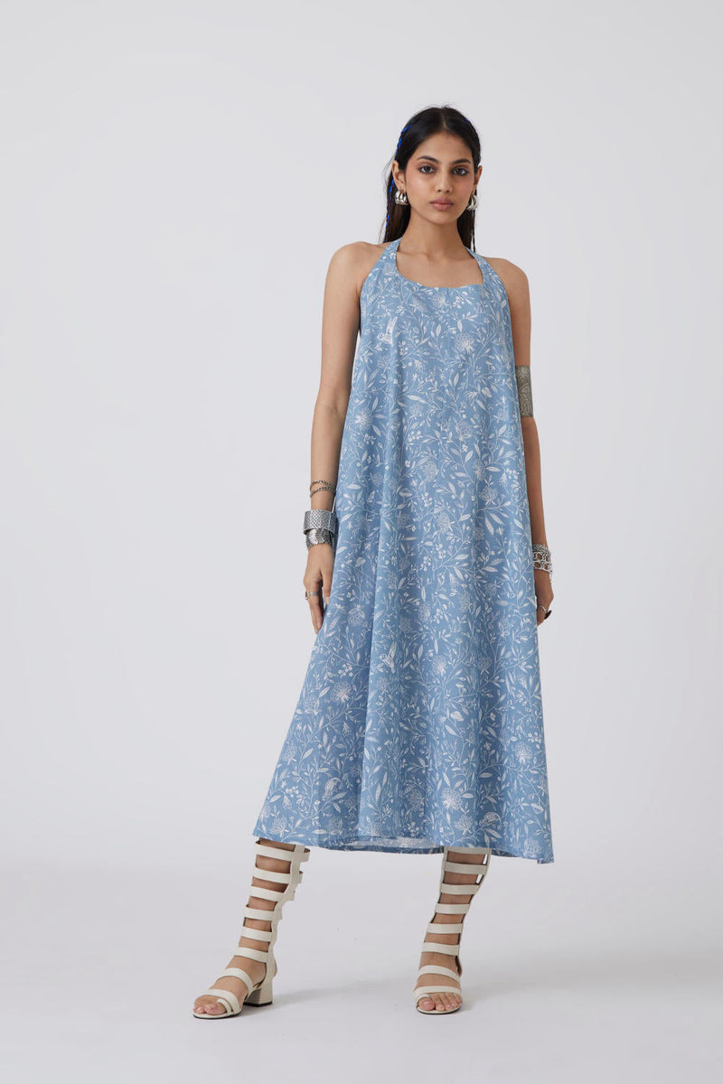 Chepi Print - Dress Dress by The Summer House in blue color for women Worldwide