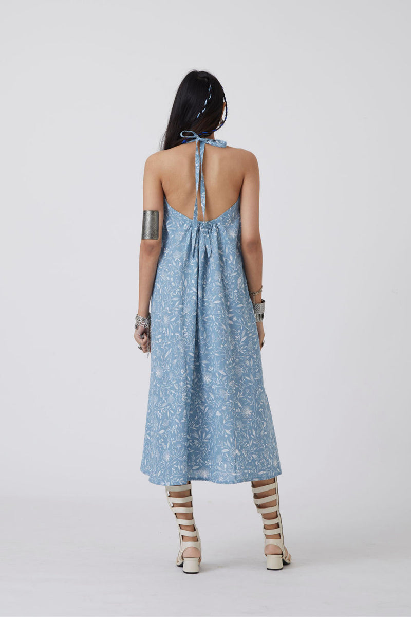 Chepi Print - Dress Dress by The Summer House in blue color for women Worldwide