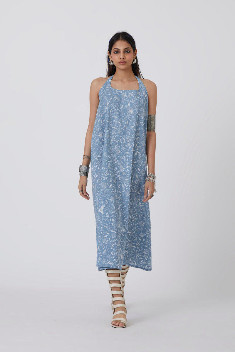 Chepi Print - Dress Dress by The Summer House in blue color for women Worldwide
