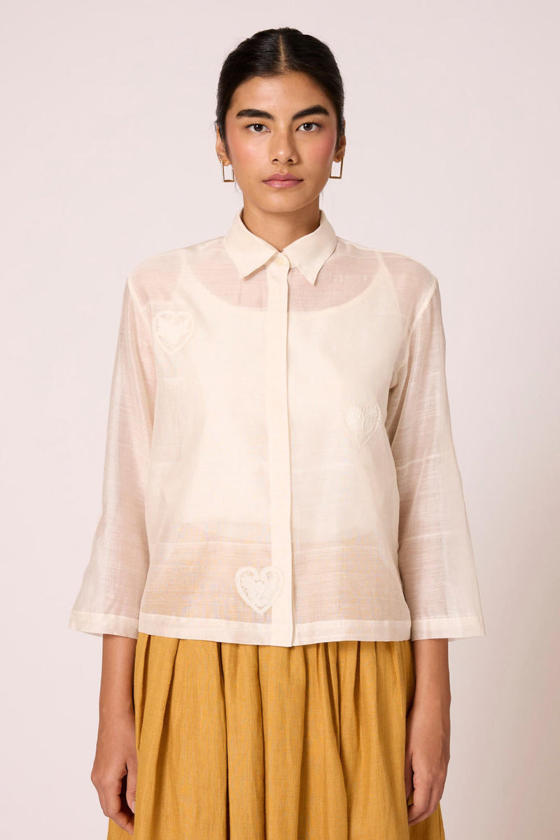 Cheri - Shacket chanderi by The Summer House for women Worldwide