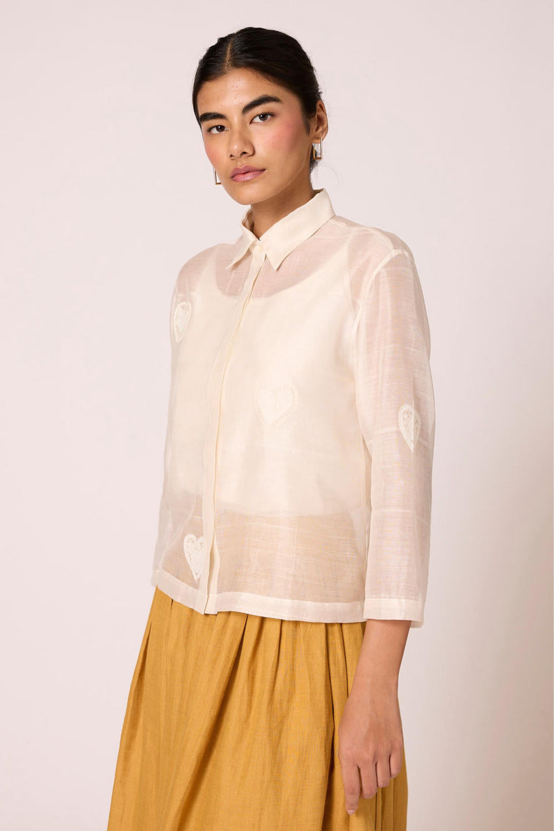 Cheri - Shacket chanderi by The Summer House for women Worldwide