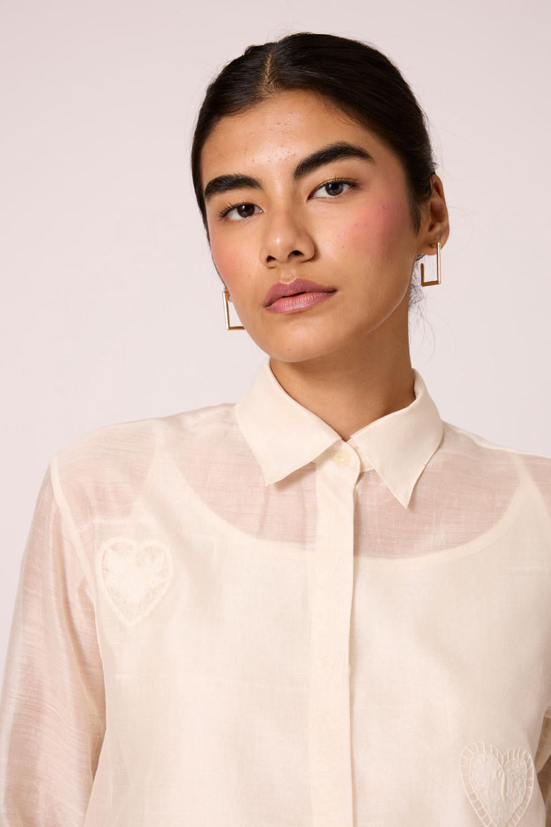 Cheri - Shacket chanderi by The Summer House for women Worldwide