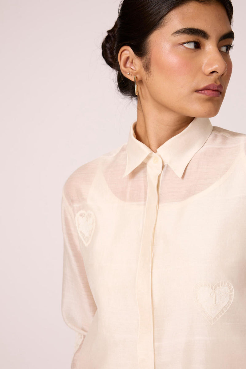 Cheri - Shacket chanderi by The Summer House for women Worldwide