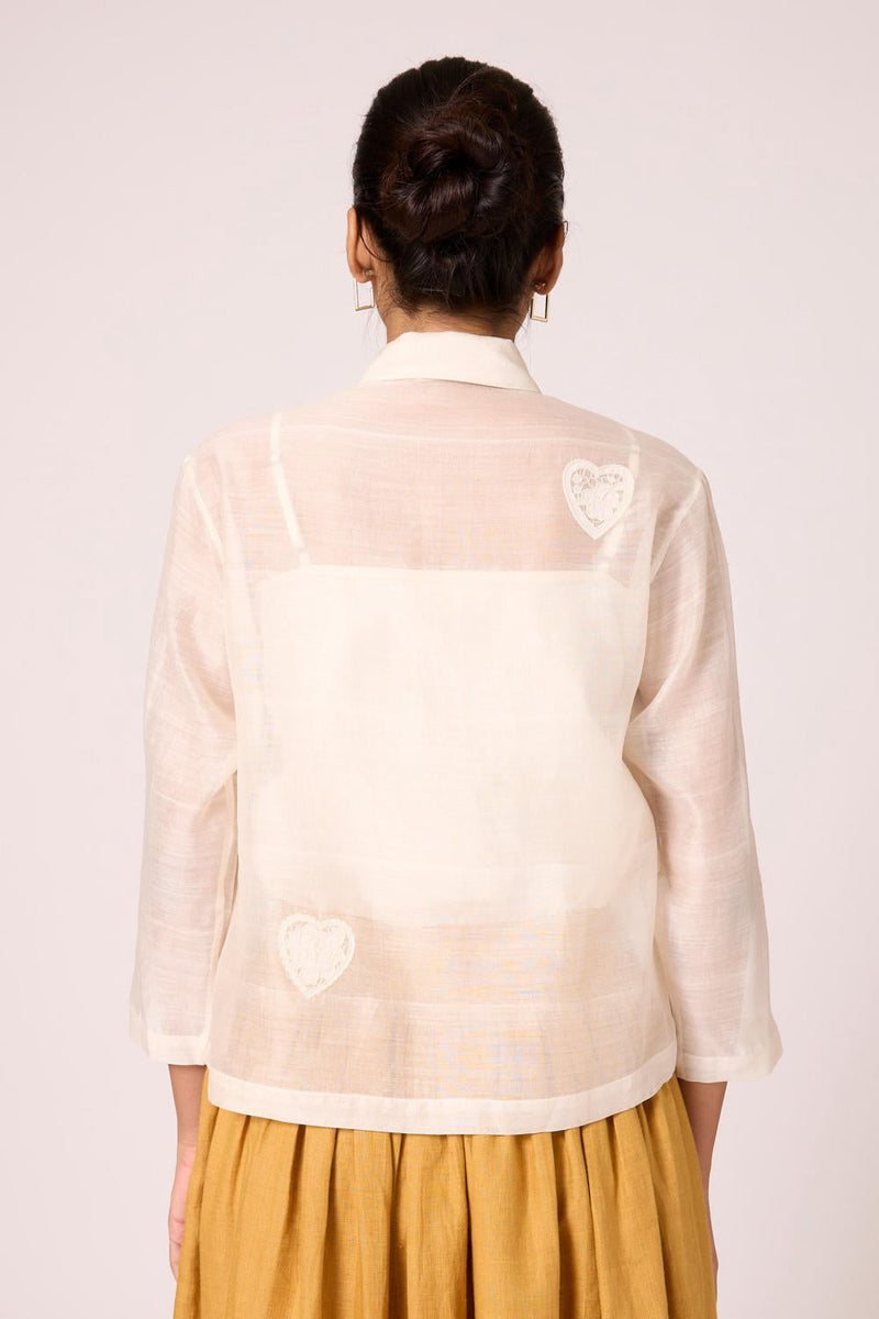 Cheri - Shacket chanderi by The Summer House for women Worldwide