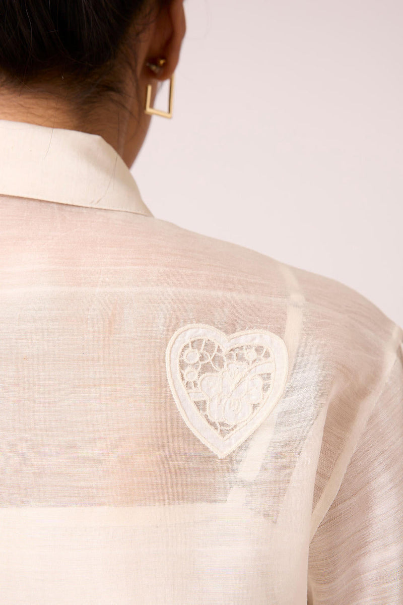 Cheri - Shacket chanderi by The Summer House for women Worldwide