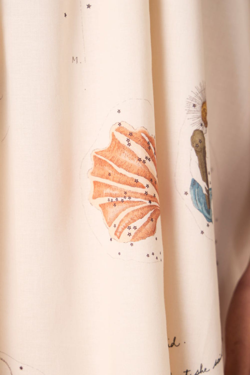 Chica Zodiac Print Cotton Dress cotton by The Summer House for women Worldwide