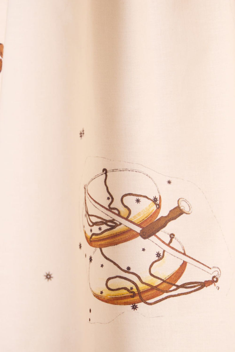 Chica Zodiac Print Cotton Dress cotton by The Summer House for women Worldwide