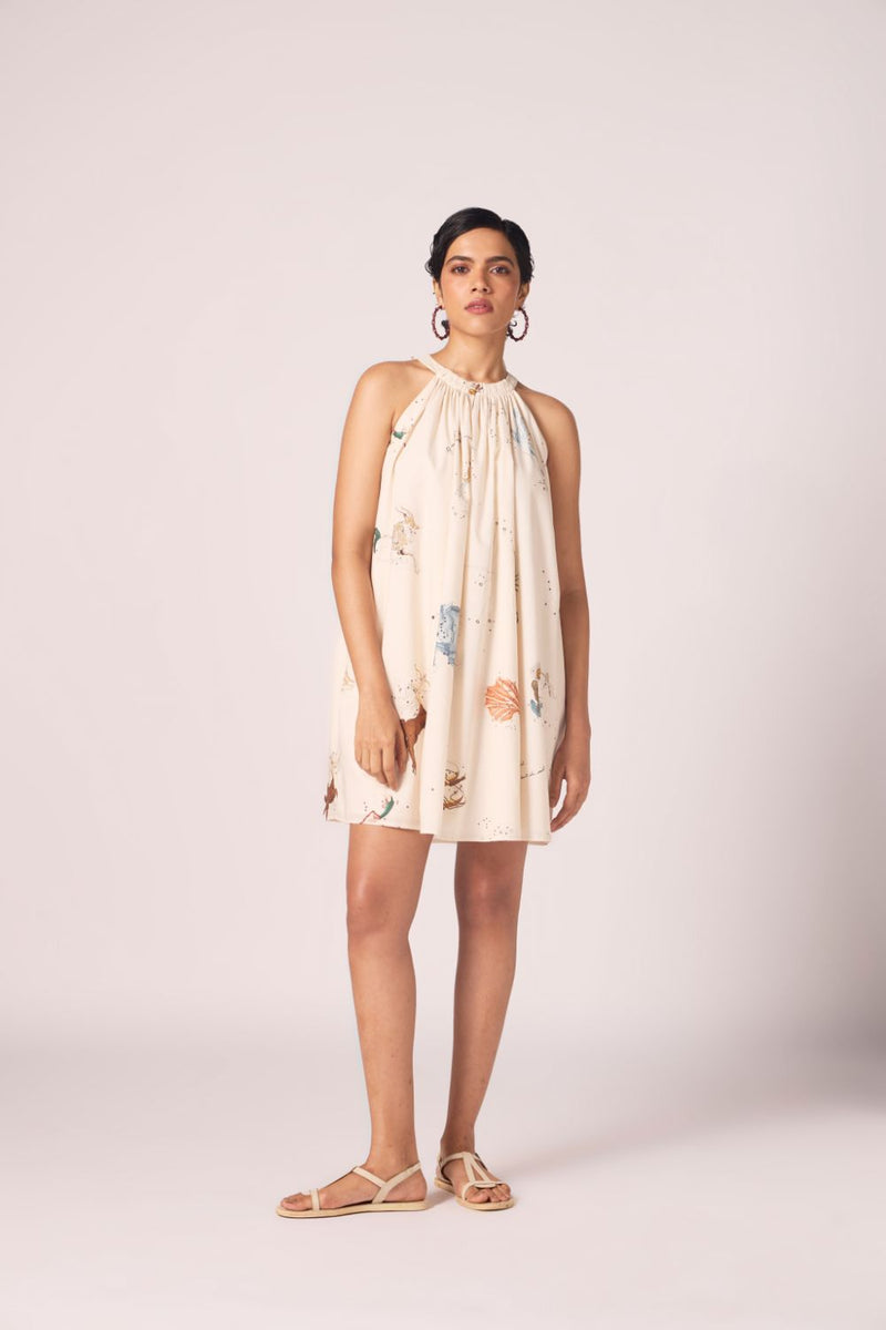 Chica Zodiac Print Cotton Dress cotton by The Summer House for women Worldwide