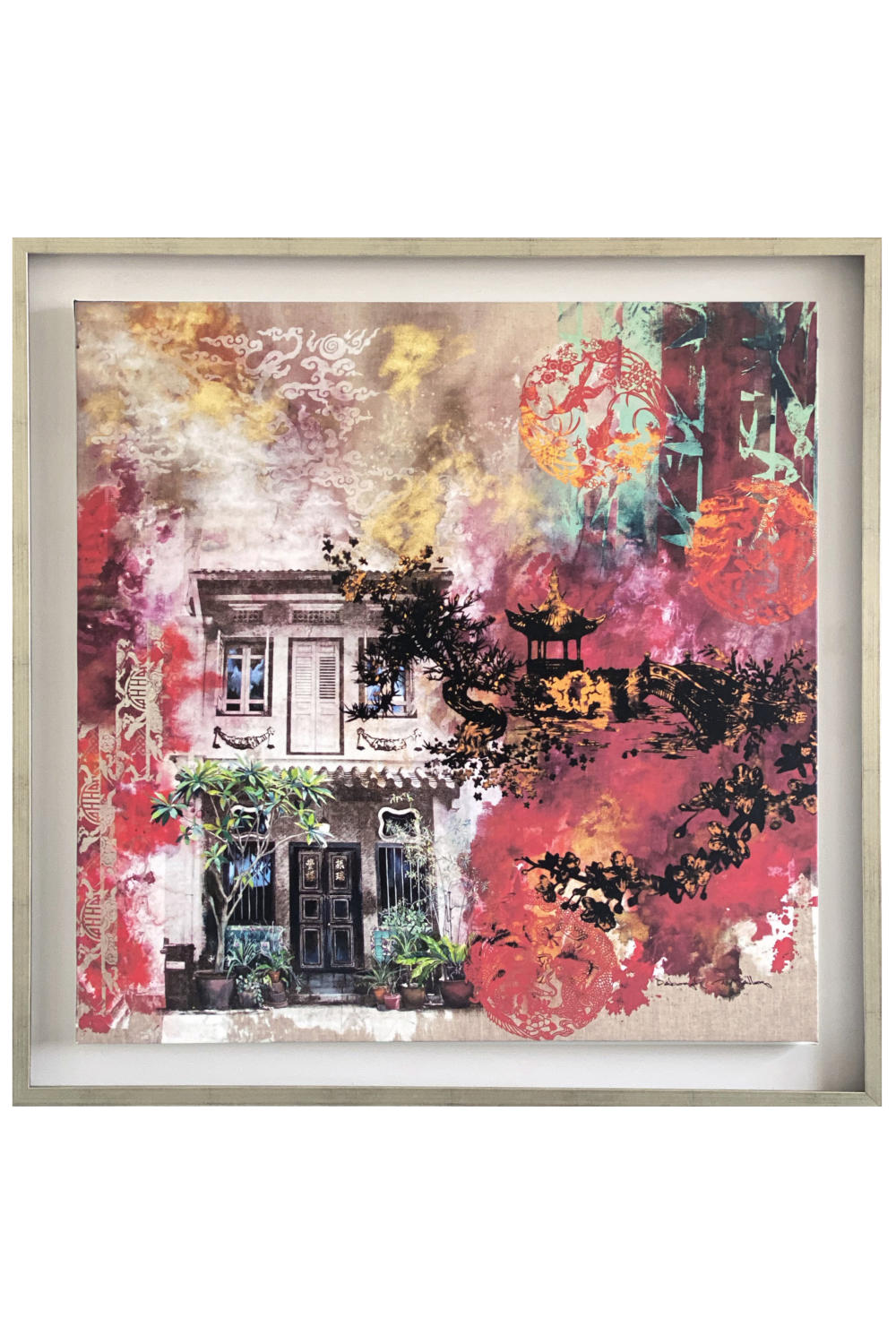 China Red Canvas Print (74x74 cm)