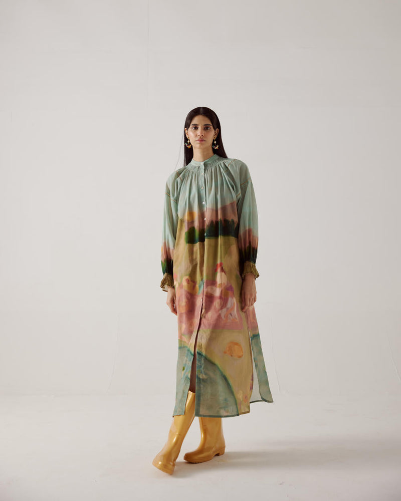 Chloe Dress-Spring cotton by CORD in multi for women Worldwide