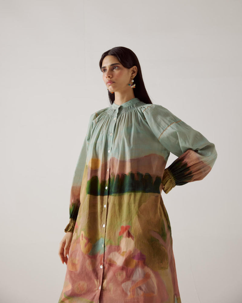 Chloe Dress-Spring cotton by CORD in multi for women Worldwide