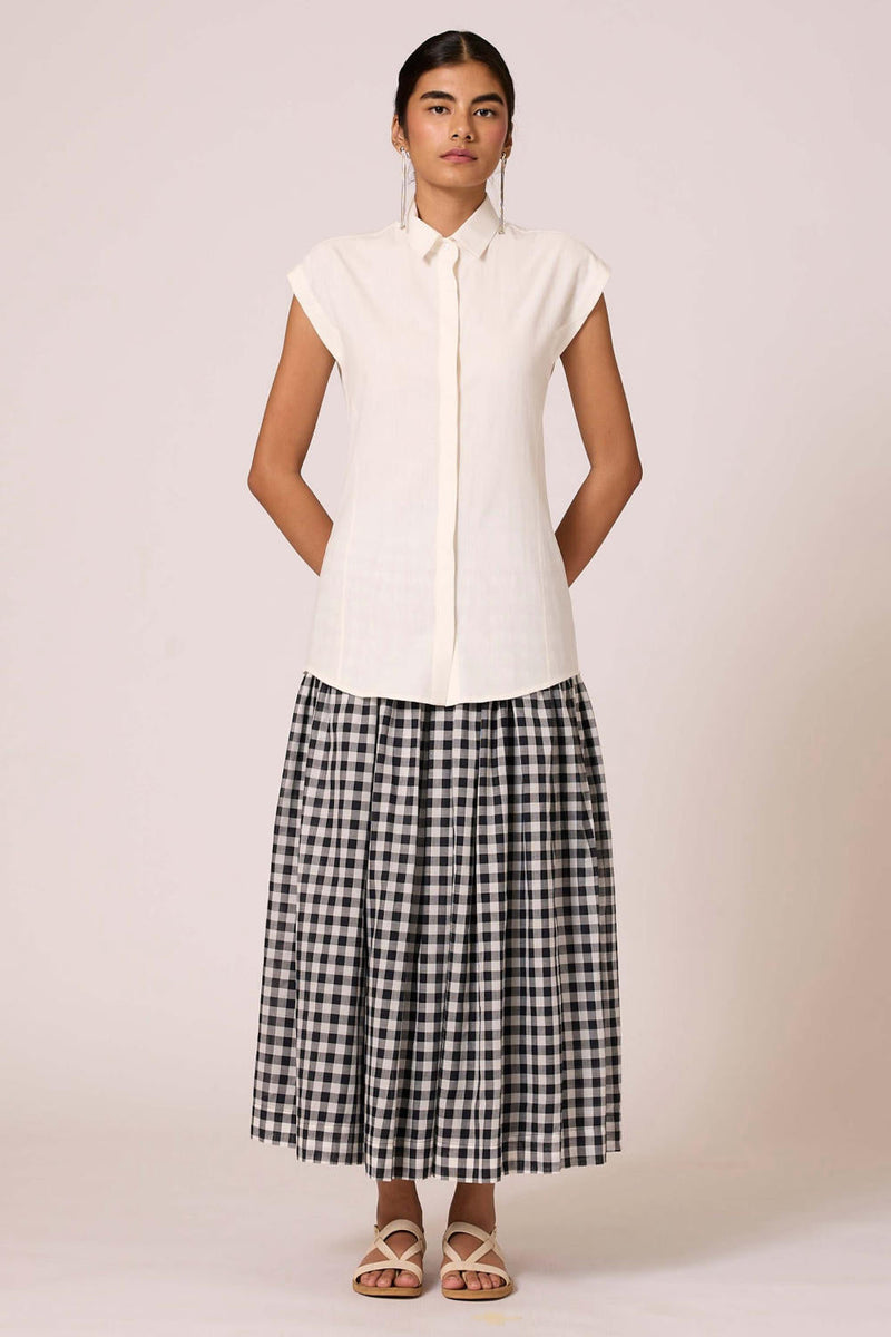 Cicaro Shirt - Blanc cotton by The Summer House in white color for women Worldwide