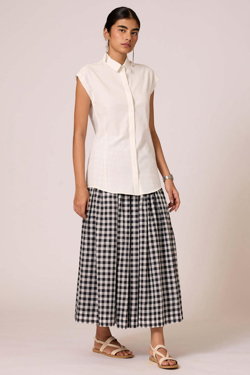 Cicaro Shirt - Blanc cotton by The Summer House in white color for women Worldwide