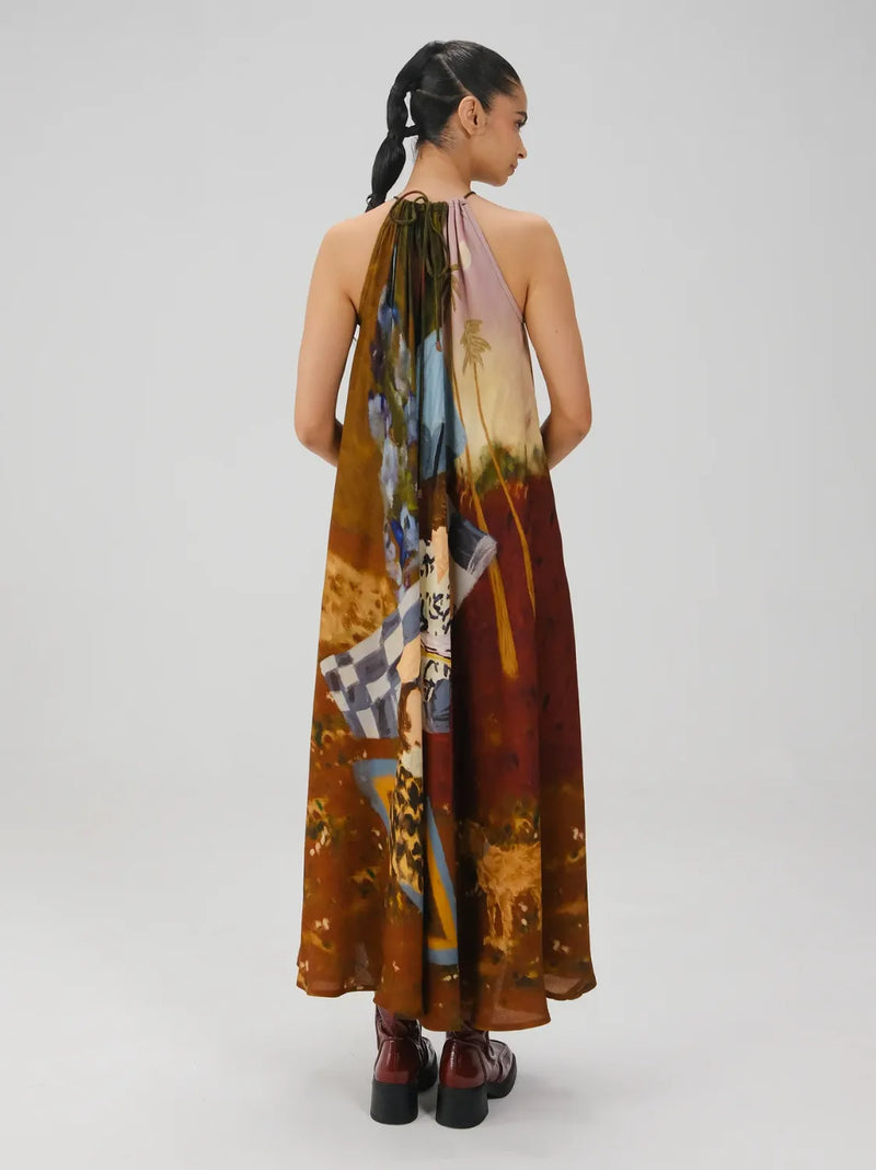 Circle Long Dress - Lakeside cotton by CORD for women Worldwide