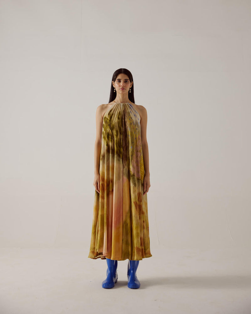 Circle Dress long-Dale cotton by CORD in multi for women Worldwide
