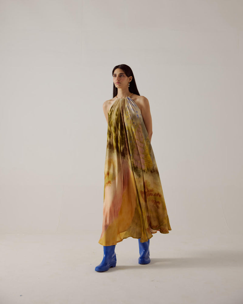 Circle Dress long-Dale cotton by CORD in multi for women Worldwide