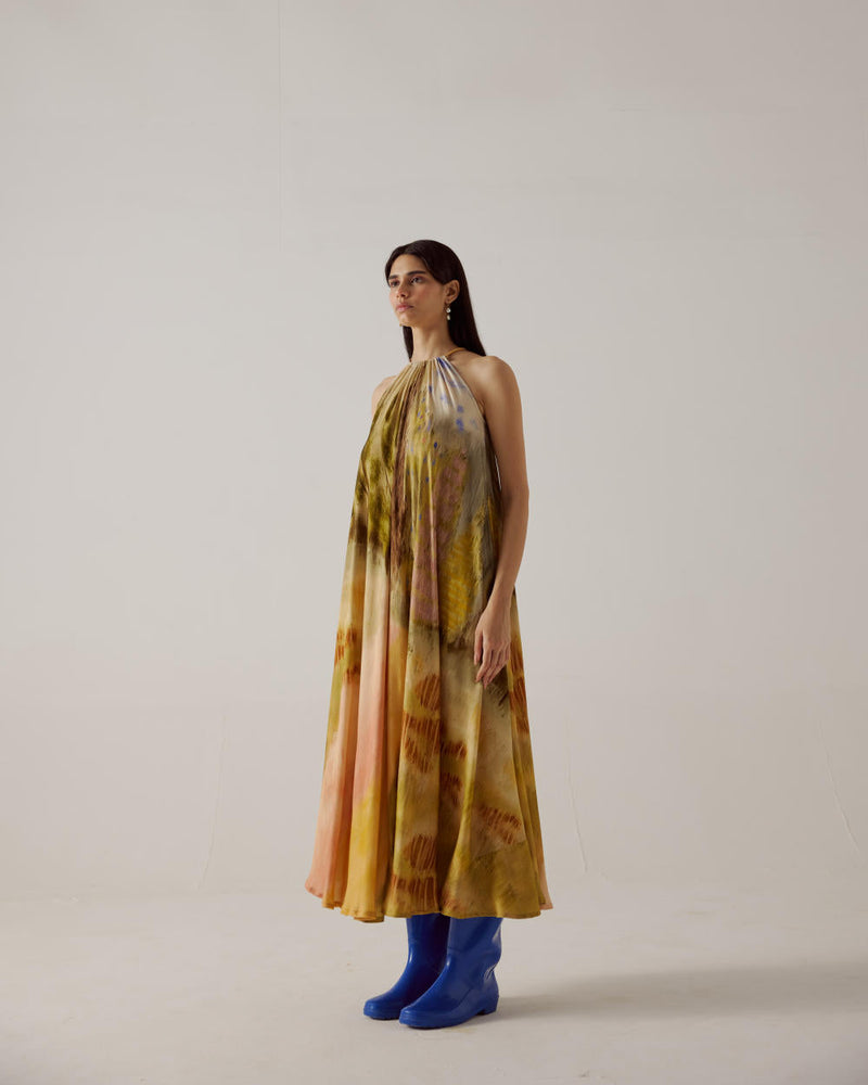 Circle Dress long-Dale cotton by CORD in multi for women Worldwide