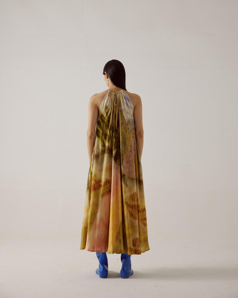 Circle Dress long-Dale cotton by CORD in multi for women Worldwide
