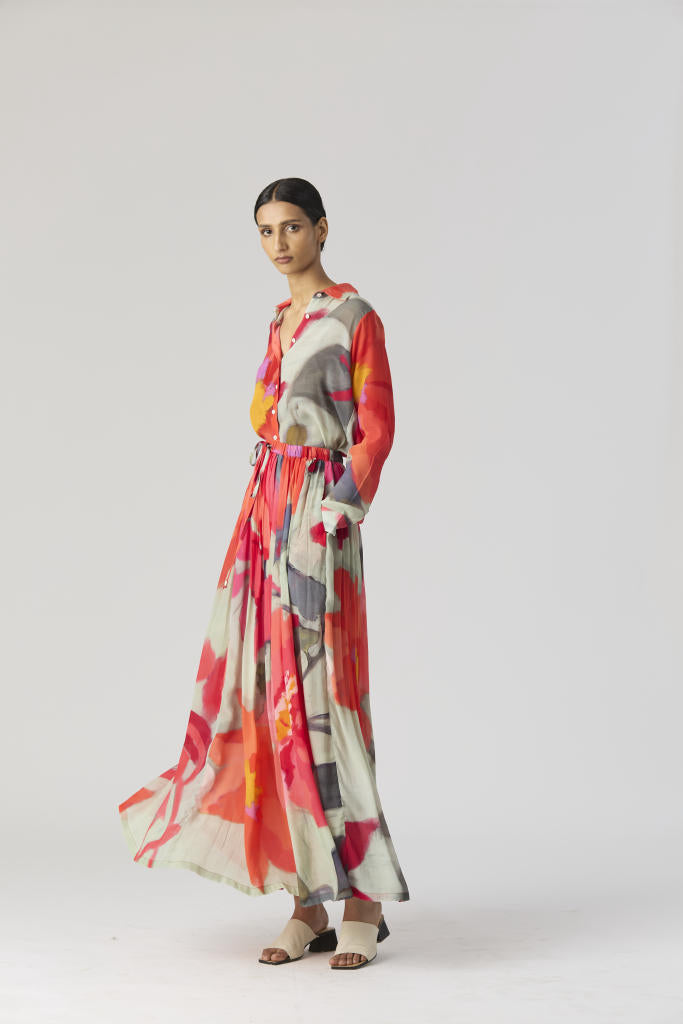 CLARA SHIRT & SKIRT SET mul by Yam in multi color for women Worldwide