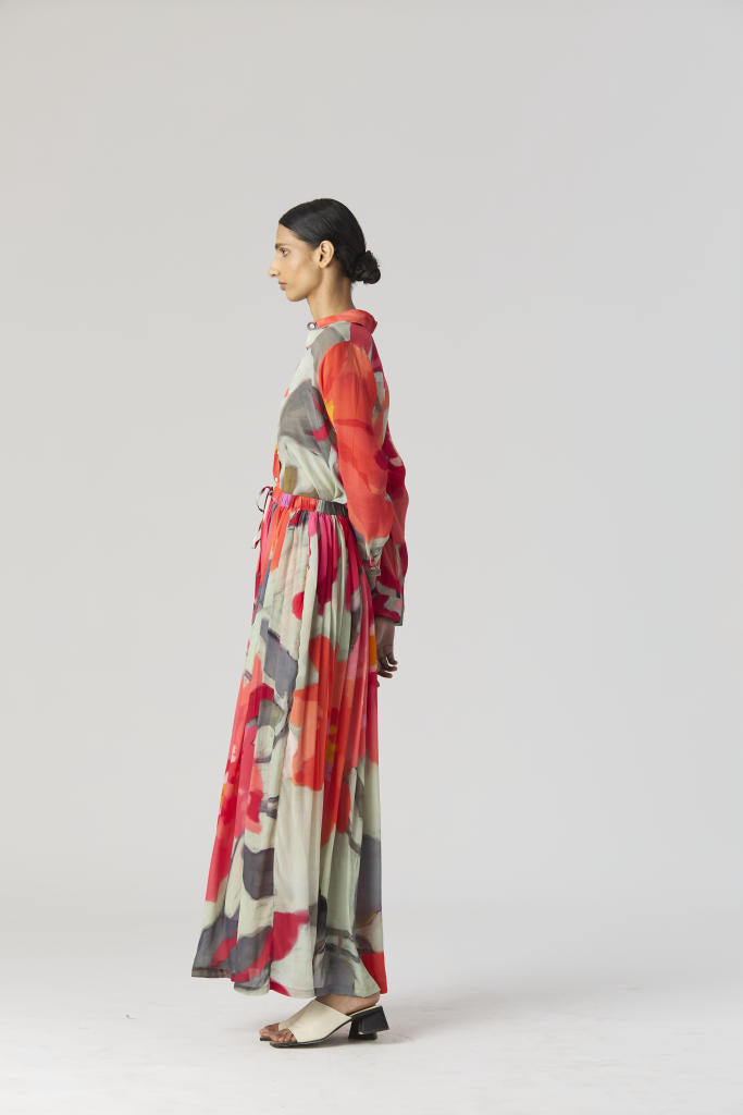 CLARA SHIRT & SKIRT SET mul by Yam in multi color for women Worldwide