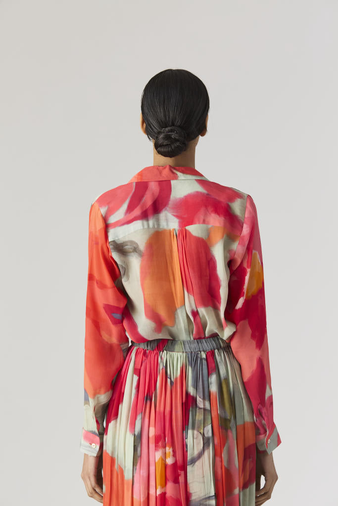 CLARA SHIRT & SKIRT SET mul by Yam in multi color for women Worldwide