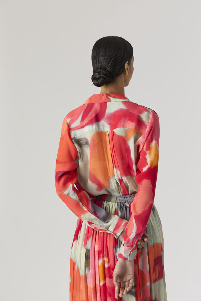 CLARA SHIRT & SKIRT SET mul by Yam in multi color for women Worldwide