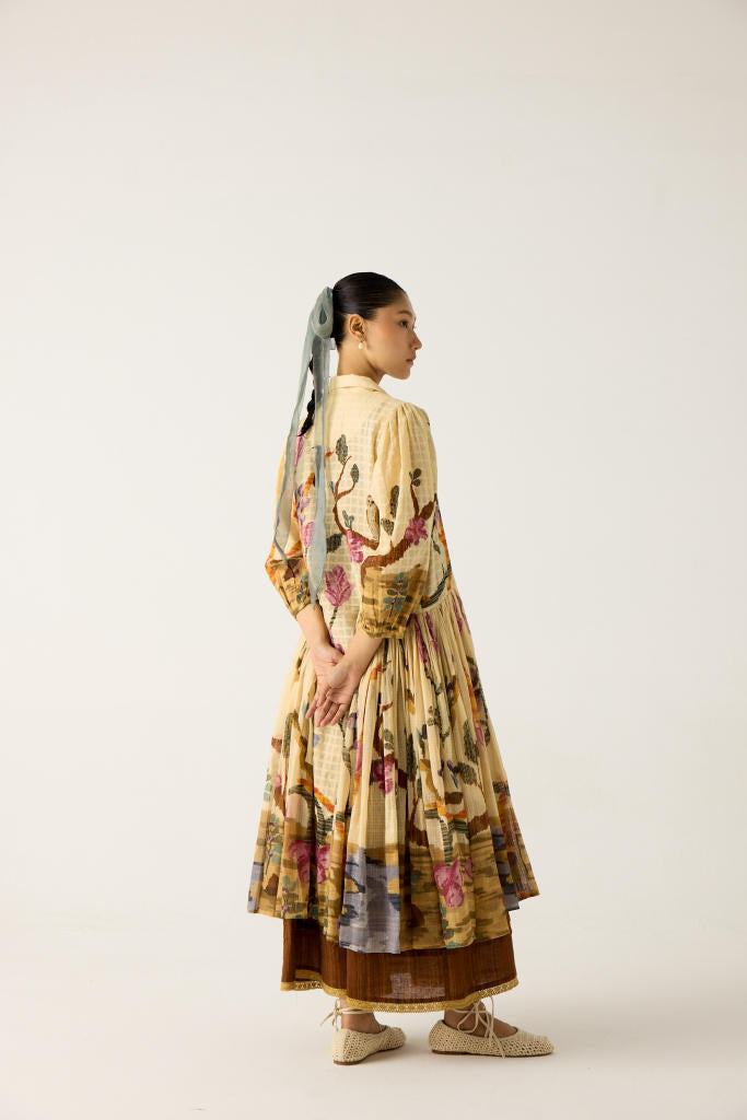 CLASSIC BUTTON DOWN DRESS -SAFARI cotton by CORD in multi for women Worldwide