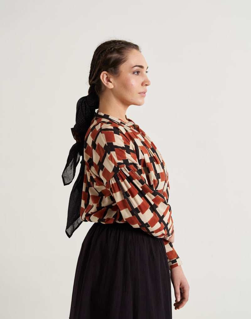 Classic organic black skirt - Black cotton by World of Crow in black color for women Worldwide