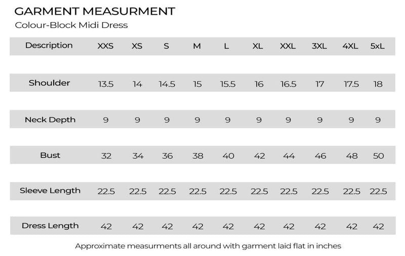 Colour-block midi dress