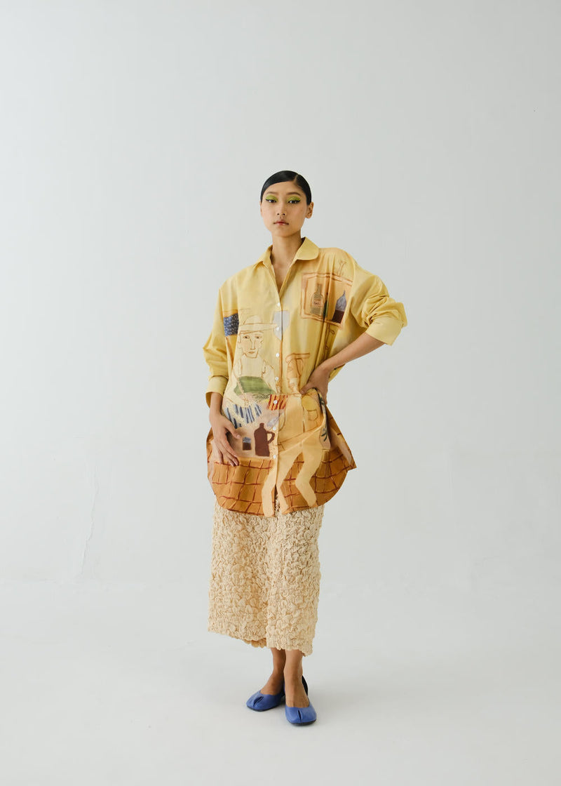 Como Long Shirt-Fisherman poplin by CORD for women Worldwide