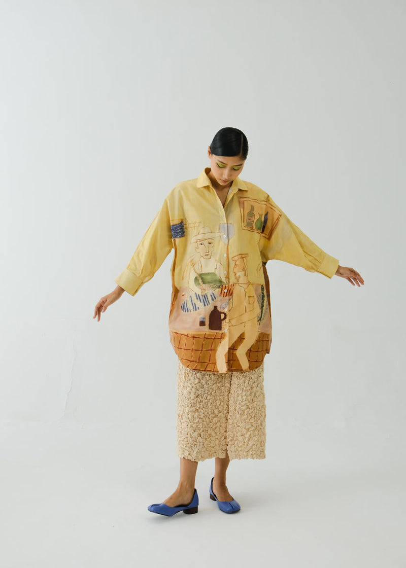 Como Long Shirt-Fisherman poplin by CORD for women Worldwide