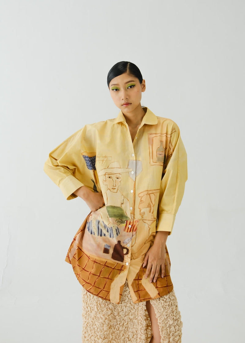 Como Long Shirt-Fisherman poplin by CORD for women Worldwide