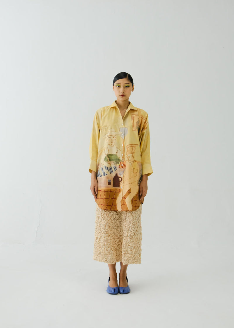Como Long Shirt-Fisherman poplin by CORD for women Worldwide