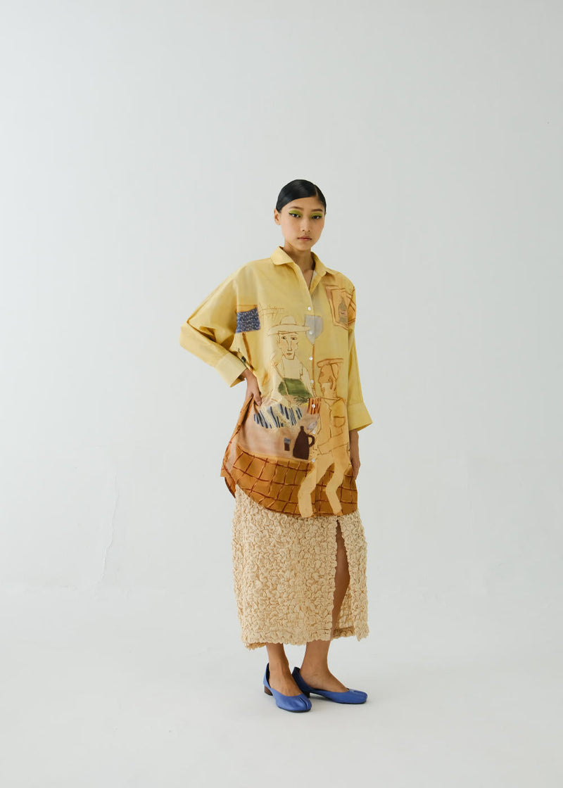 Como Long Shirt-Fisherman poplin by CORD for women Worldwide