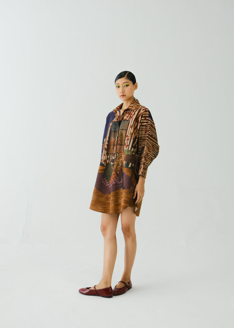 Como Long Shirt-Home Alone poplin by CORD for women Worldwide