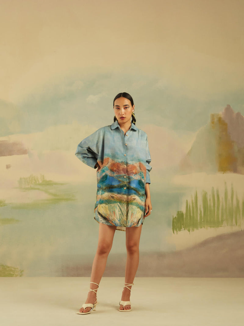 Como Long Shirt - Valley poplin Top & Tunics by CORD for women Worldwide