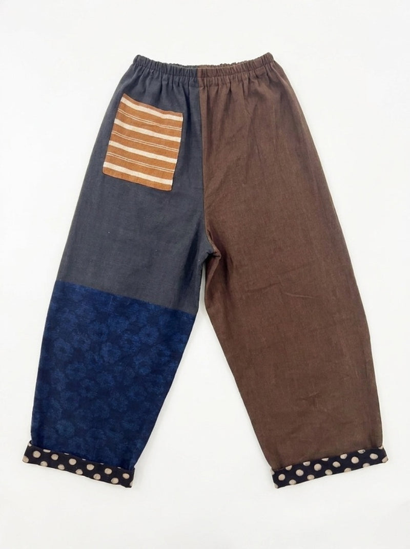 Cool Pants-Dawn hand-woven organic cotton pant/trouser by World of Crow in multi-color for women Worldwide