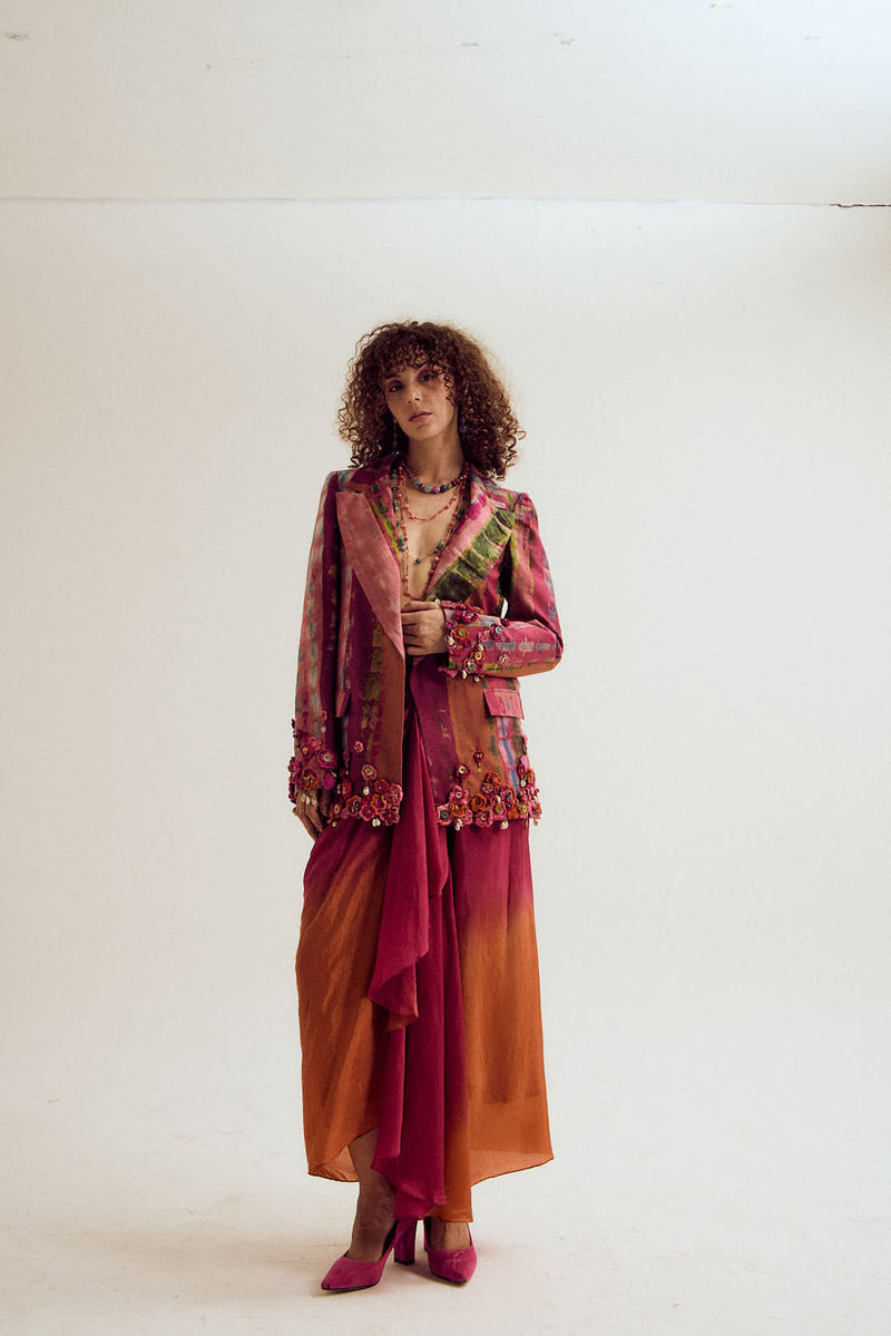 Laburnum Blazer habutai silk jacket/overlay by Capisvirleo in lavender for women Worldwide