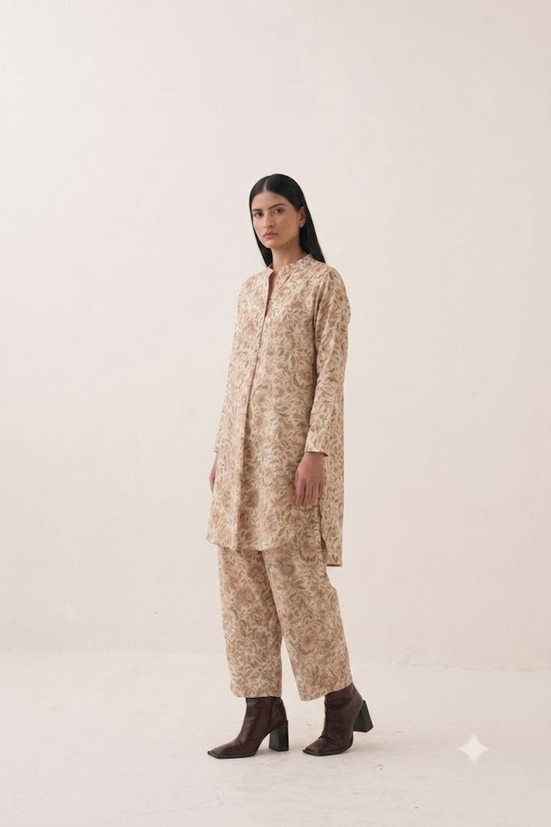 Gulzaar BFN Pants bemberg muslin pant/trouser by O'Frida in off white for women Worldwide