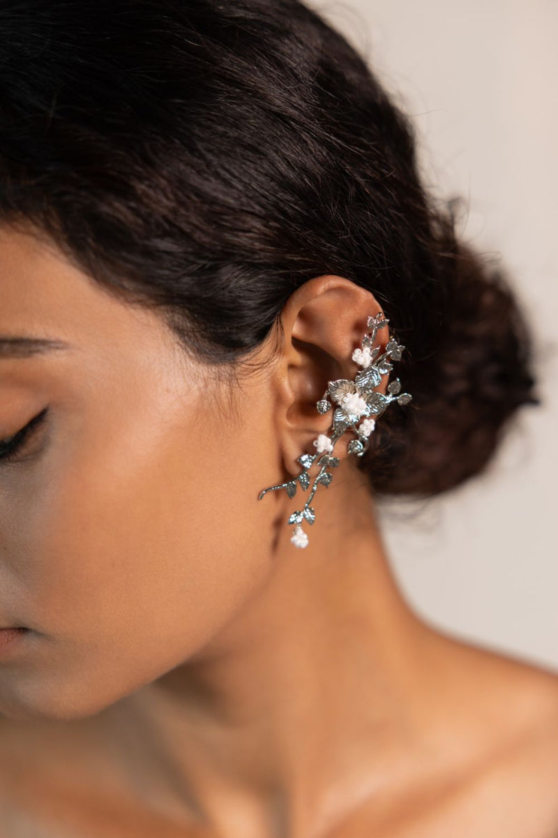 Nirjala 18k gold plated on brass earring by Aarjavee in gold for women Worldwide