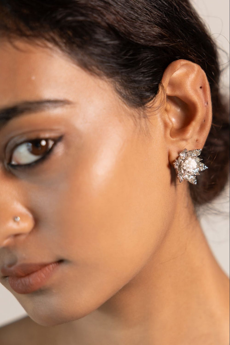 Parna Cuff 18k gold plated on brass earring by Aarjavee in gold for women Worldwide