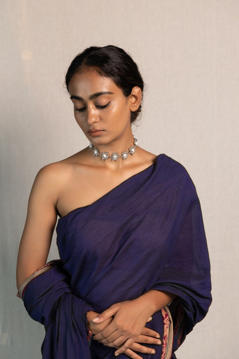 Parnika choker 18k gold plated on brass neckpiece by Aarjavee in gold for women Worldwide