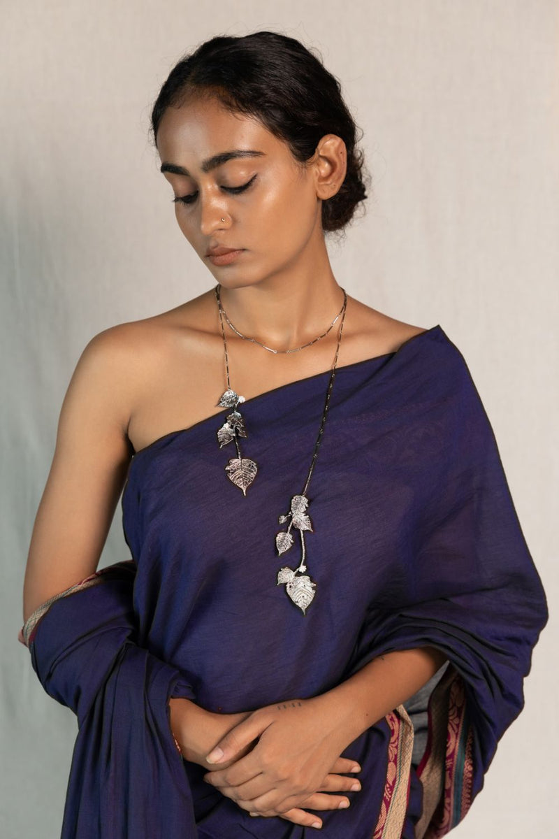 Megh Lariat 18k gold plated on brass neckpiece by Aarjavee in gold for women Worldwide